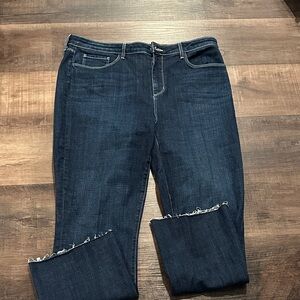 L'AGENCE Deep Indigo Straight Leg Jeans